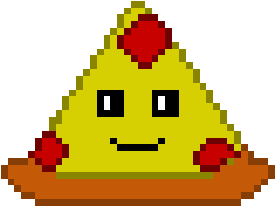 Kawaii Pizza - Pixel Art Tent (420x350)