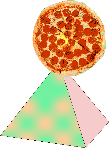 Illuminati Pizza Pyramid - Animated Moving Pictures Of Pizza (500x633)