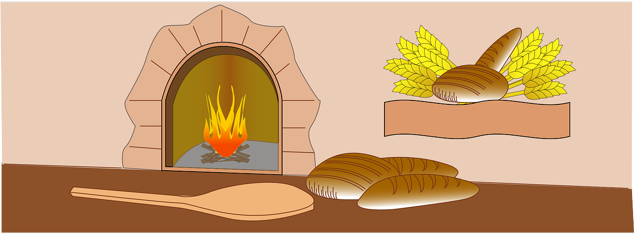Baker Oven Fire Bread Bakery Png Image - Bread Oven Clipart (1280x640)