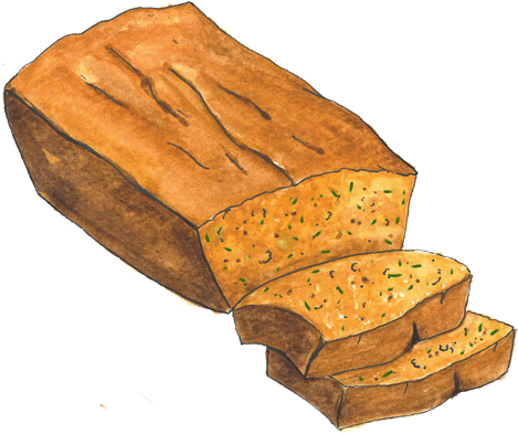 Zucchini Bread Clipart (566x392)