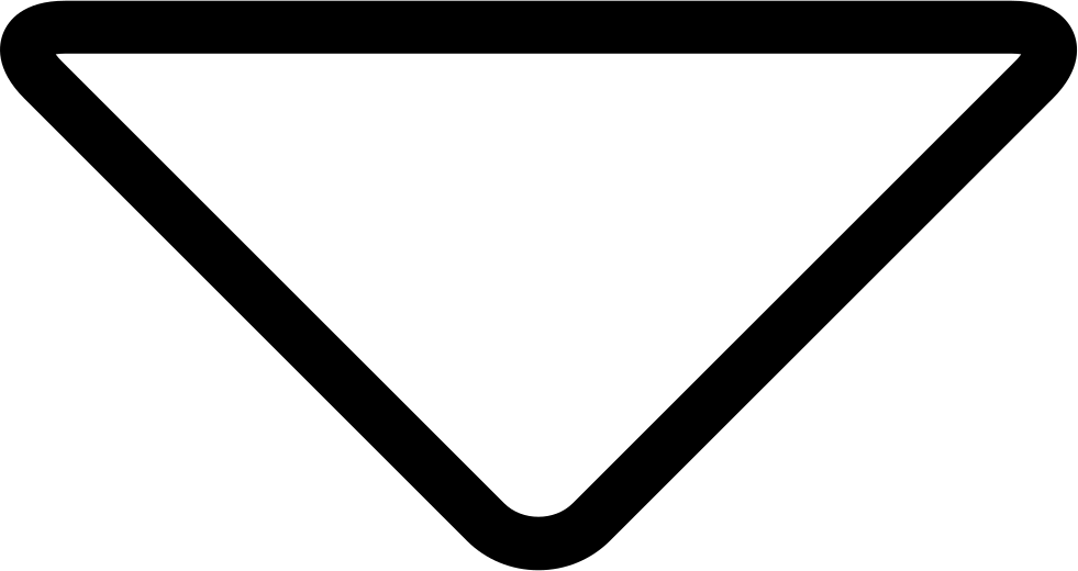 Down Arrow Triangle Outline Comments - Symbol Für Wasser (981x520)