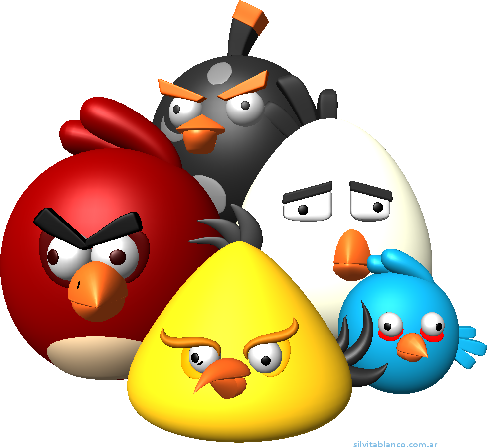 Printable Children Coloring Page - Angry Birds 3d Png (1003x926)