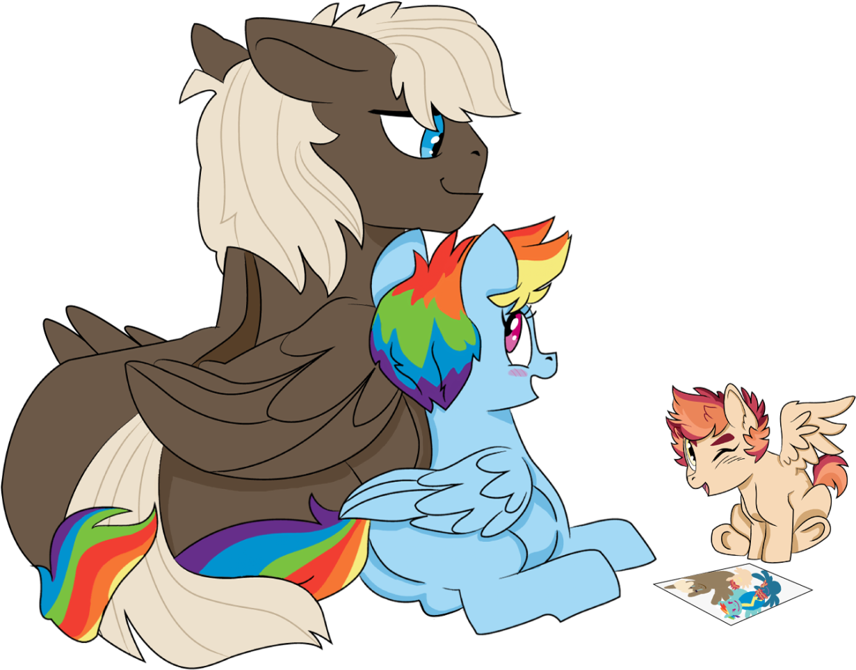 Dbkit, Dumbbell, Dumbdash, Male, Oc, Oc - Rainbow Dash And Dumbbell (1280x1009)