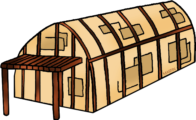 Native American Clipart Longhouse - Longhouse Clipart (692x432)