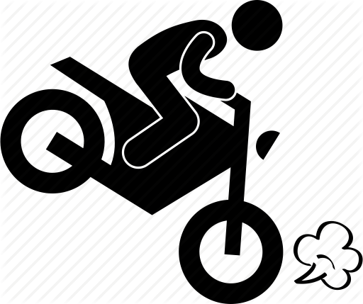 Daredevil Clipart Stuntman - Motorcycle Accident Icon (512x429)