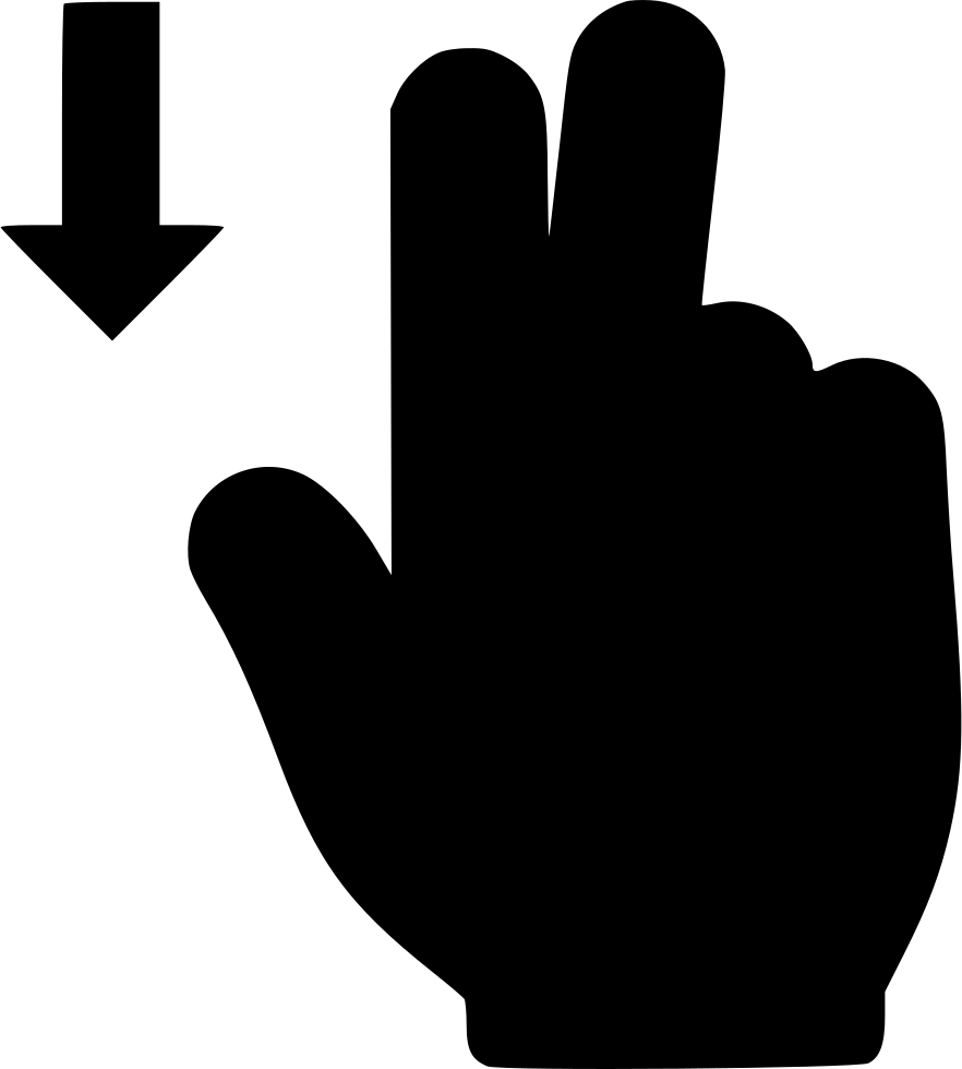 Two Fingers Down Comments - Sign (882x980)