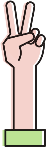 Hand Counting Two On Fingers - Hand Counting Two On Fingers (550x550)