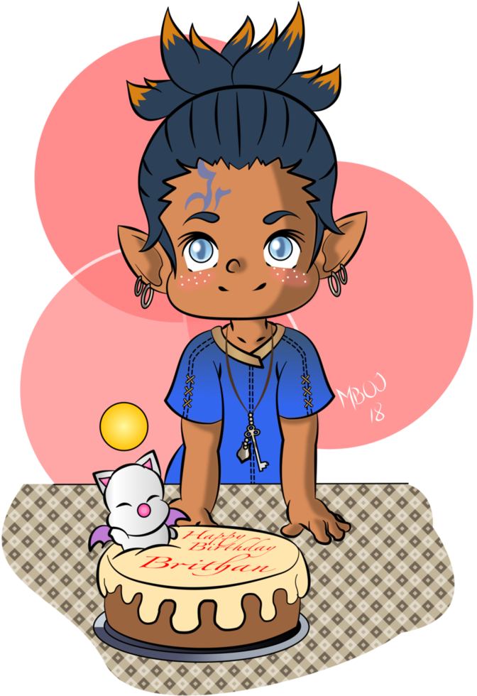 Happy Birthday Brithan By Manriko - Digital Art (774x1032)