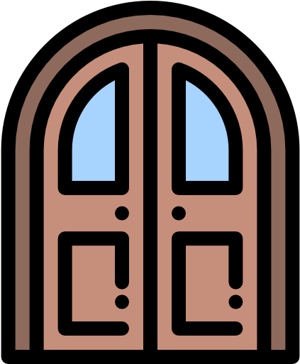 Double Door Free Icon - Geometry (512x512)