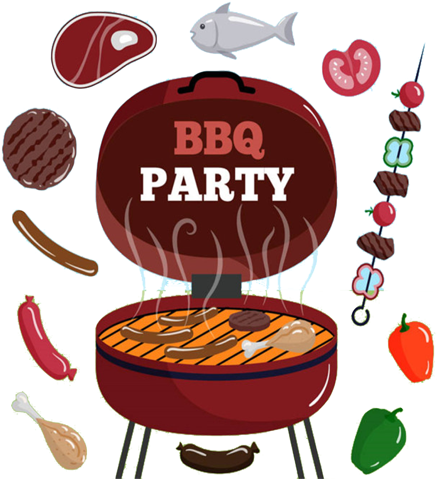 Barbecue Hot Dog Seafood Steak Buffet - Plaatjes Barbecue (2362x2362)