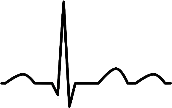 Wave Clipart Ekg Pencil And In Color Wave Clipart Ekg - Black And White Ekg Strip (605x462)