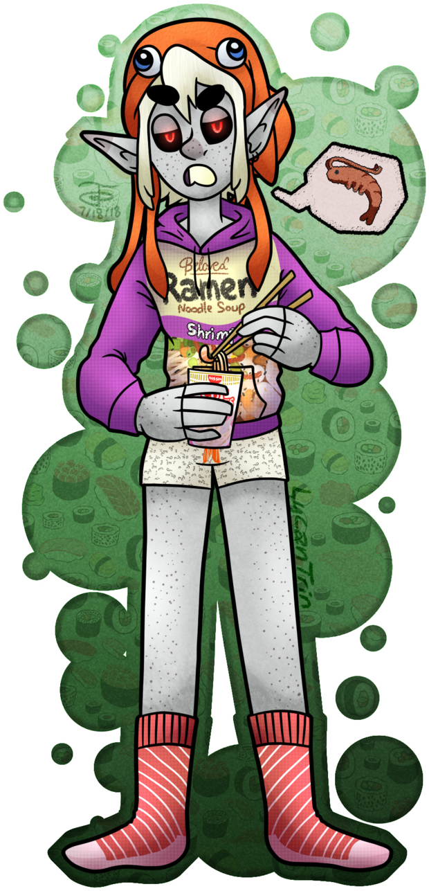 Seafood Boy By Lycantrin - Seafood (620x1287)