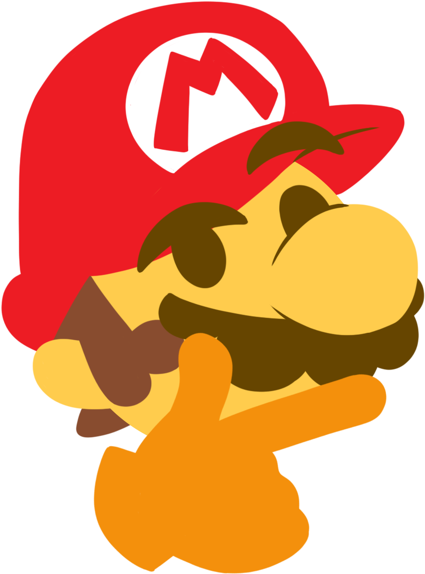 Pondering Pizza Pasta Emoji , - Mario Emoji (956x1242)