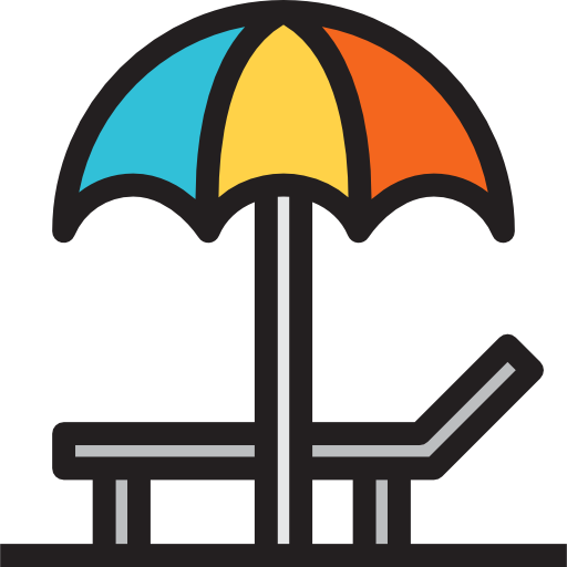Sun Umbrella Free Icon - Vacation (512x512)