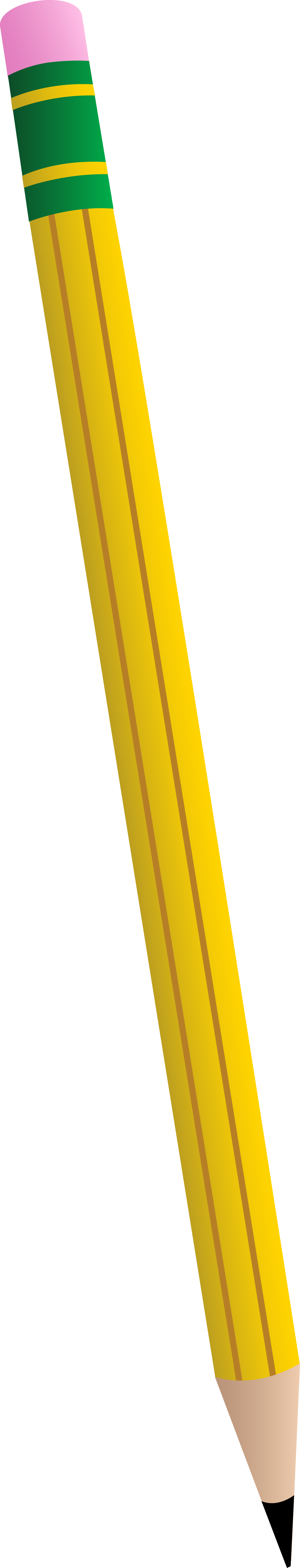 Yellow Number 2 Pencil - Orange (1209x6325)
