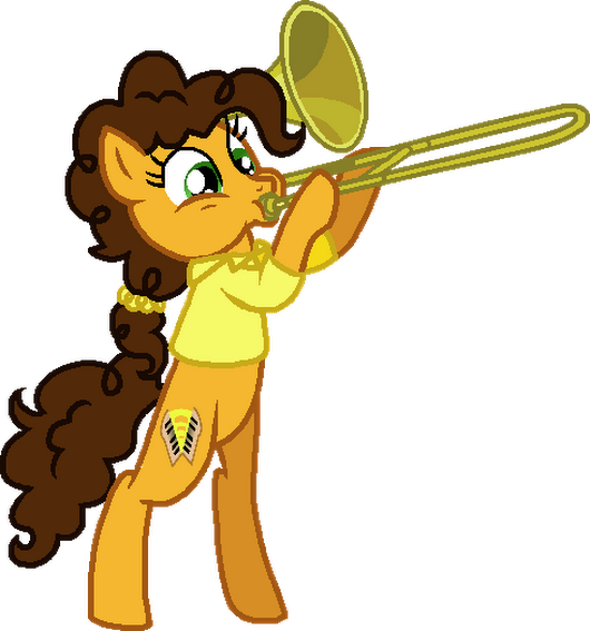 Me Playing The Trombone - Cheese Sandwich Mlp Cutie Mark (530x567)