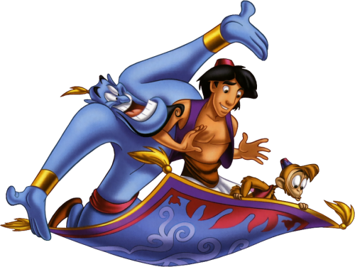 Aladdinflyingcarpet-vi - Aladdin Png (500x376)