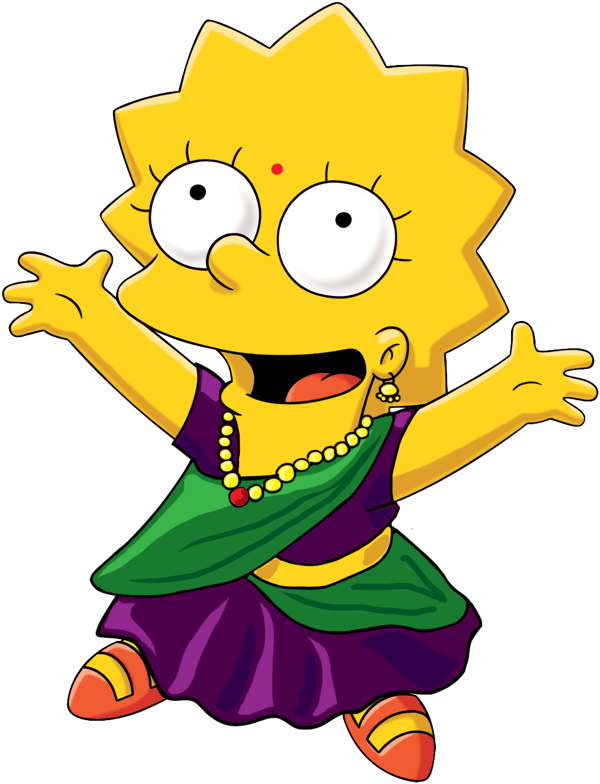 Happy Lisa Simpson (600x784)