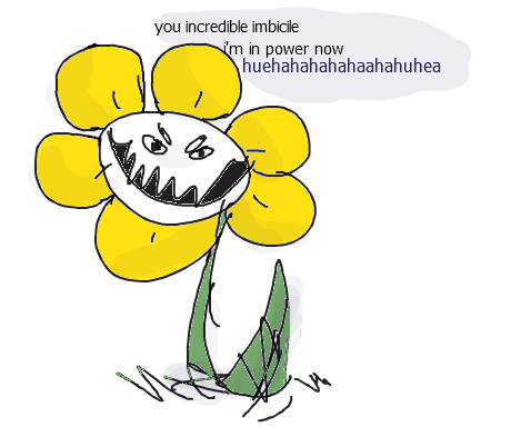Mod Pizza Flowey Shitpost Undertale Aus - Cartoon (478x402)