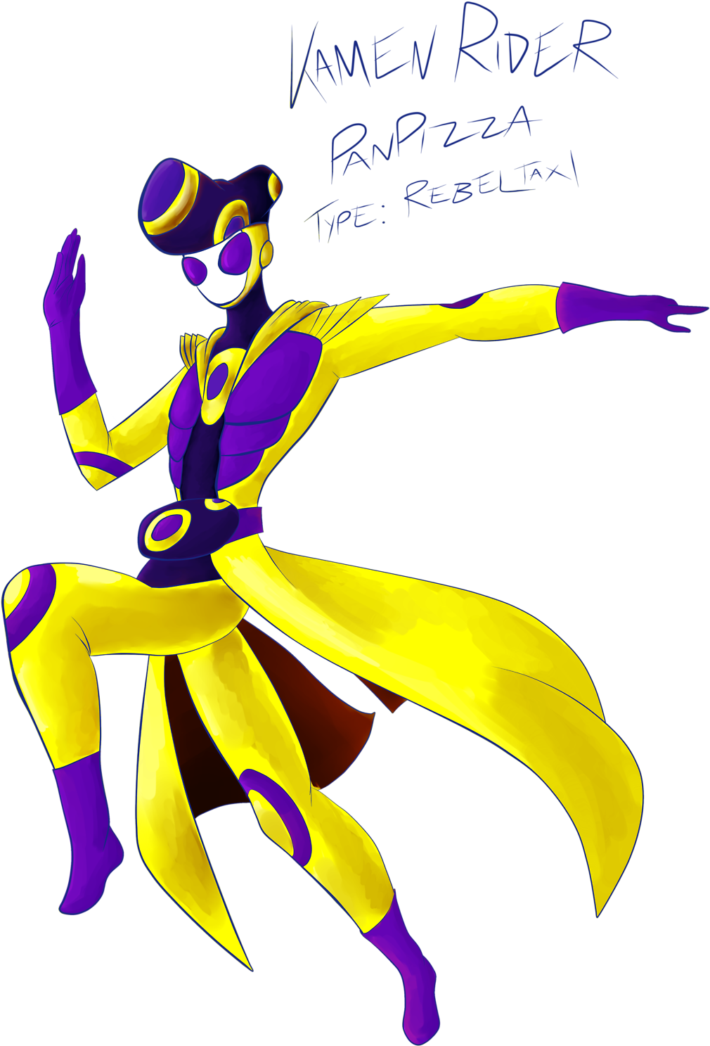 Kamen Rider Pan-pizza Rebeltaxi Gomzardgorflin - Illustration (1280x1591)