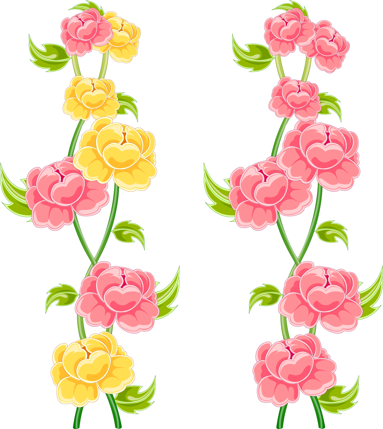 Butterfly Flower Euclidean Vector Clip Art - Floral Flower Wall Mural 25 (1667x1667)