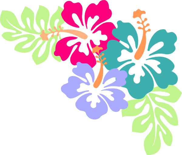 Hawaiian Flower Clip Art - Clip Art Hawaiian Flower (600x509)