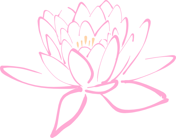 How To Set Use Pink Peach Lotus Svg Vector - Spa Clipart (600x472)
