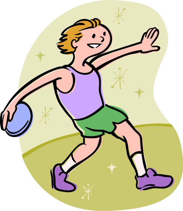 Vector Illustration Of Track And Field Athletic Sport - Cartoon Field And Track Events - (606x700) Png Clipart Download Vector Illustration Of Track And Field Athletic Sport - Cartoon Field And Track Events - (606x700) Png Clipart Download