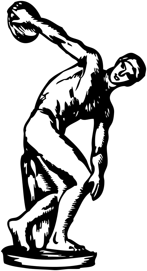 This Image Rendered As Png In Other Widths - Discus Throw Png (500x922)