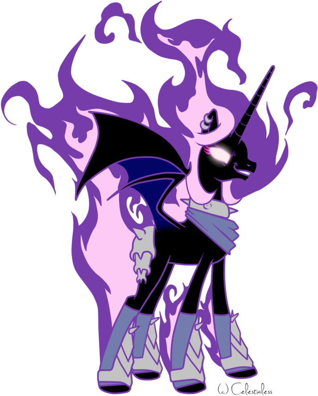 Princess Celestialess By Celestialess - My Little Pony Evil Alicorn (900x788)