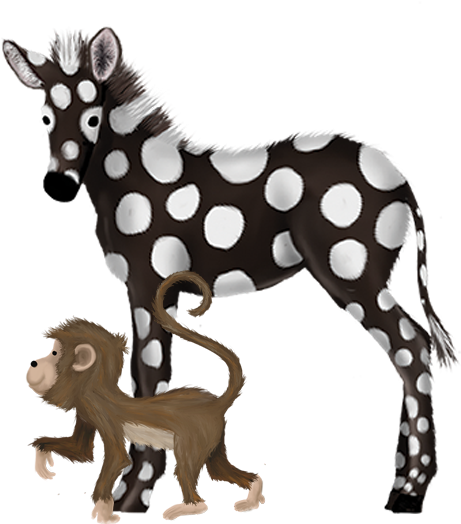 Zotts Is A Zebra Who Was Born With Spots Instead Of - Colt (480x538)