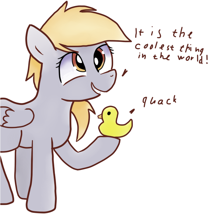 Itis Th In The Wor L Ack Derpy Hooves Cat Duck Pony - Derpy Cartoon Ducks (700x750)