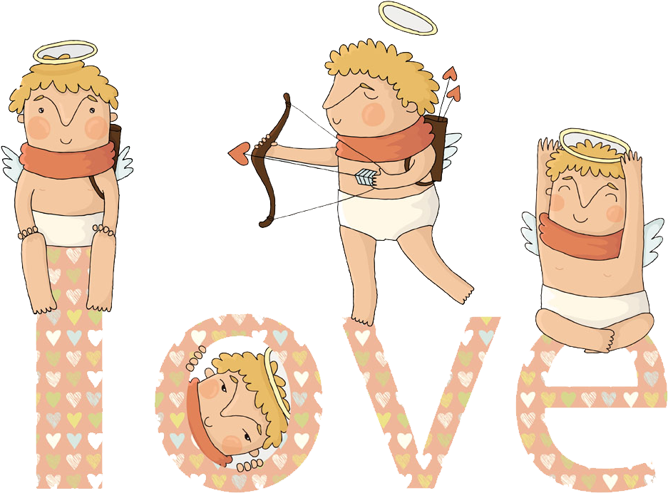 Cupid Heart Illustration - Cupid Heart Illustration (1000x1000)