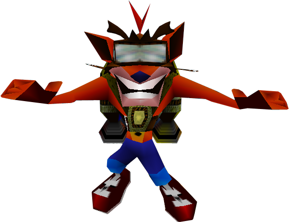 Crash Bandicoot 2 Cortex Strikes Back Crash Bandicoot - Crash Bandicoot 2 Jet Pack (600x477)