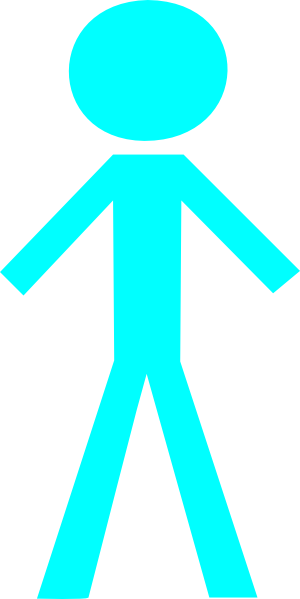 Stick Fig Clip Art - Stickman Transparent (300x599)