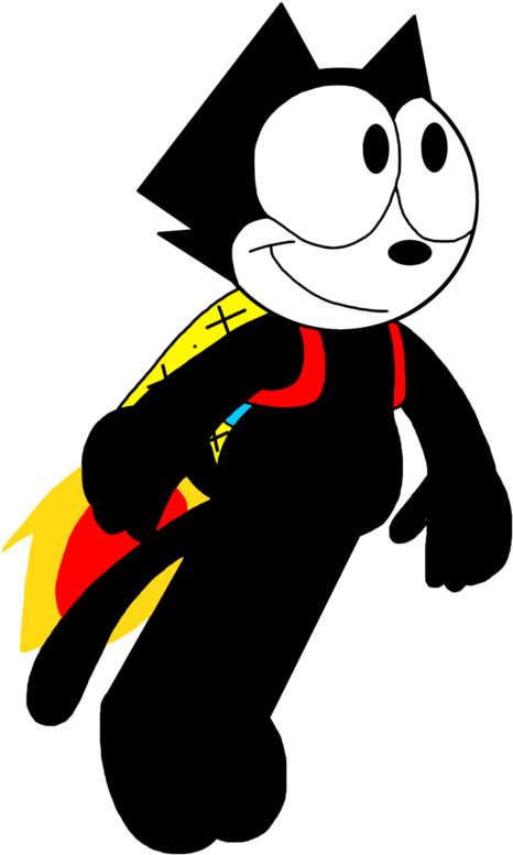 Felix With Bag As Jetpack By Marcospower1996 - Cartoon (894x894)