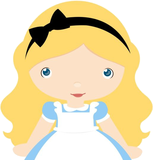 Fábrica De Sonhos - Cute Alice In Wonderland Clipart (579x574)