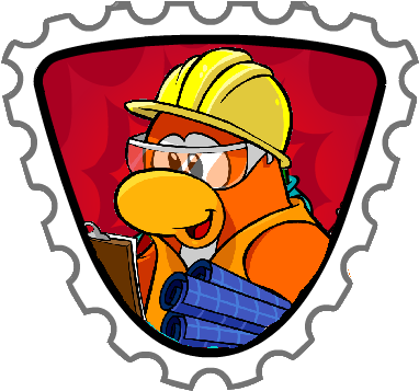 Jet Pack Guy - Club Penguin Jetpack Guy Stamp (398x373)