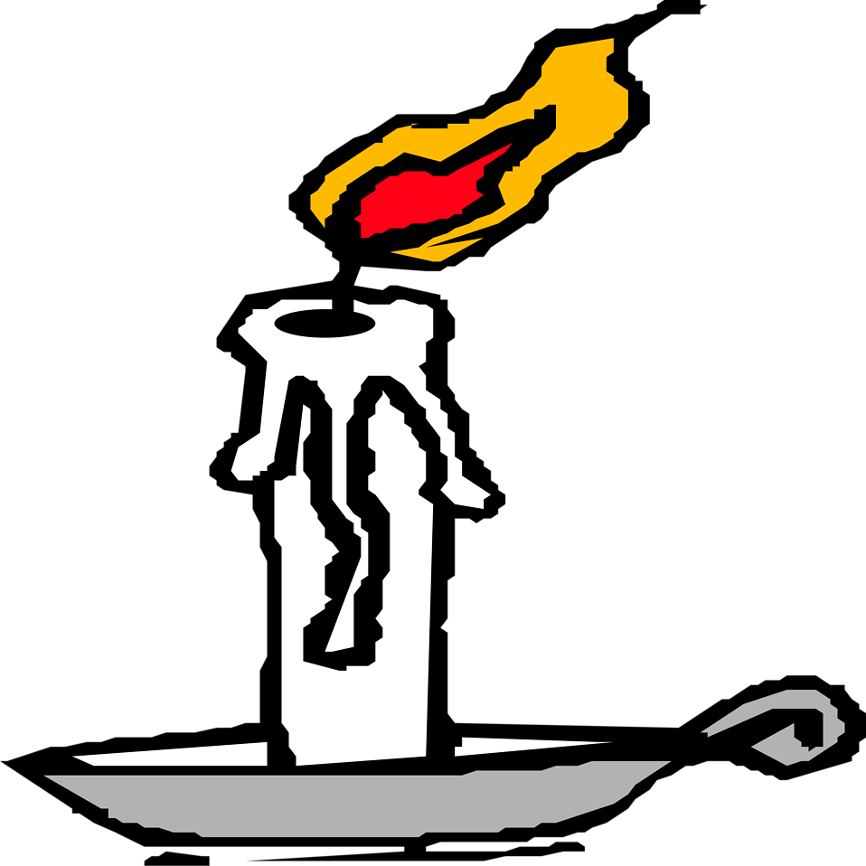 Illustration Of A Candle - Burning Candle Clipart (958x958)