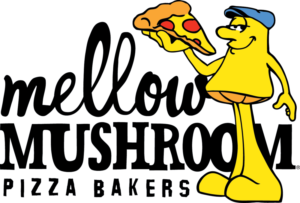 Mellow Logo With Mel - Mellow Mushroom (1000x679)
