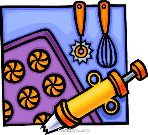 Baking Equipment Royalty Free Vector Clip Art Illustration - Baking Clip Art (480x439)