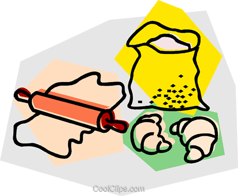 Baking Supplies Royalty Free Vector Clip Art Illustration - Clip Art (480x396)