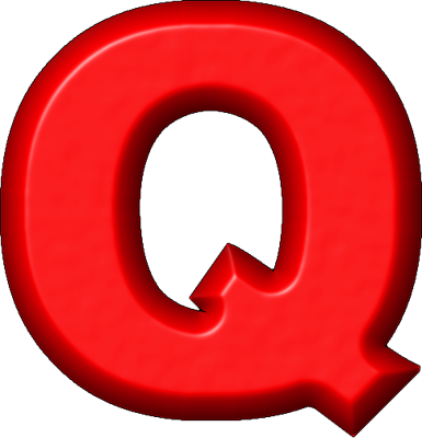 Letter Q In Red (385x400)