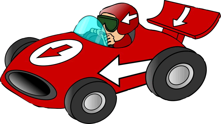 Race Car Clipart Transparent Car - Moving Car Animation In Flash -  (713x400) Png Clipart Download