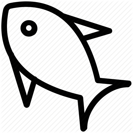 Fish, Fish Food, Fish Meat, Food, Healthy Food, Sea - Healthy Food Black And White (512x512)