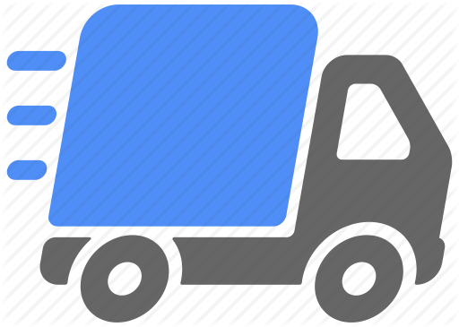 Delivery-truck Icons - Fast Delivery Truck Icon (512x365)