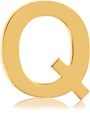 Tinkalink Gold Letter Q - Marketing Collateral (600x600)