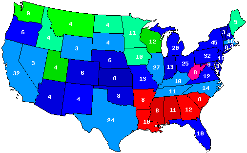 Vote Clipart Presidential Succession - Trump Vs Hillary States (506x313)
