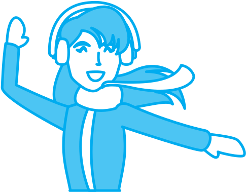 Young Woman With Earmuffs And Scarf - Fairy (550x550)