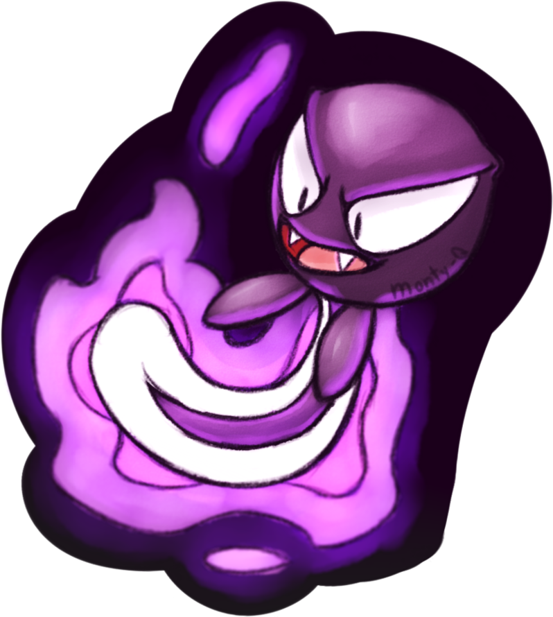 [pokemon Fusion] Gaswag By Monty-q - Illustration (827x966)
